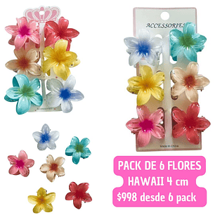 TRABA FLOR HAWAII 4CM (6 PACK) 