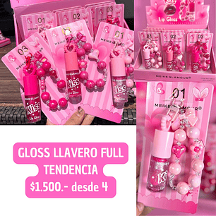 GLOSS LLAVERO GRANDE (4 UNID)