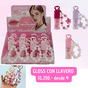GLOSS LLAVERO MEDIANO (4 UNID)