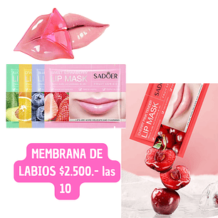 MEMBRANA DE LABIOS (10 UNID)