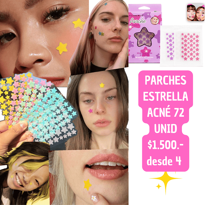 PARCHES ESTRELLA ACNE (4 UNID) 1