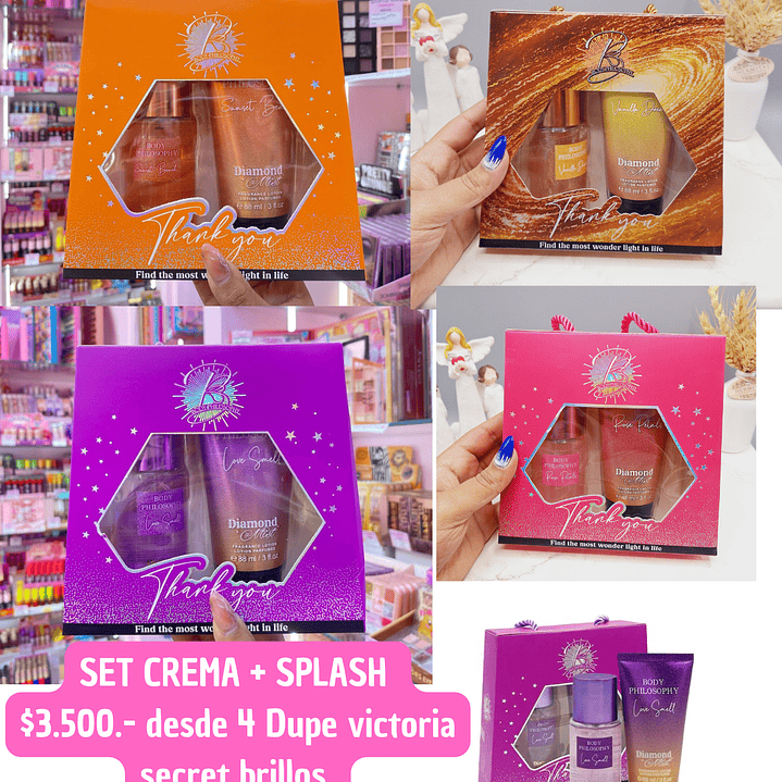 SET PERFUME+ CREMA DUPE VICTORIA (4unid) 1