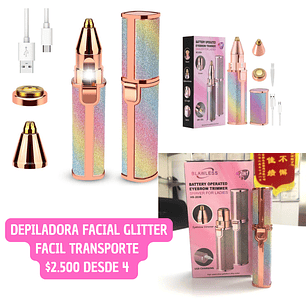 DEPILADOR FACIAL GLITTER (4UNID)