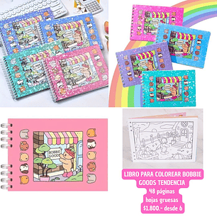 LIBRO PARA COLOREAR BOBBIE GOODS (6UNID)