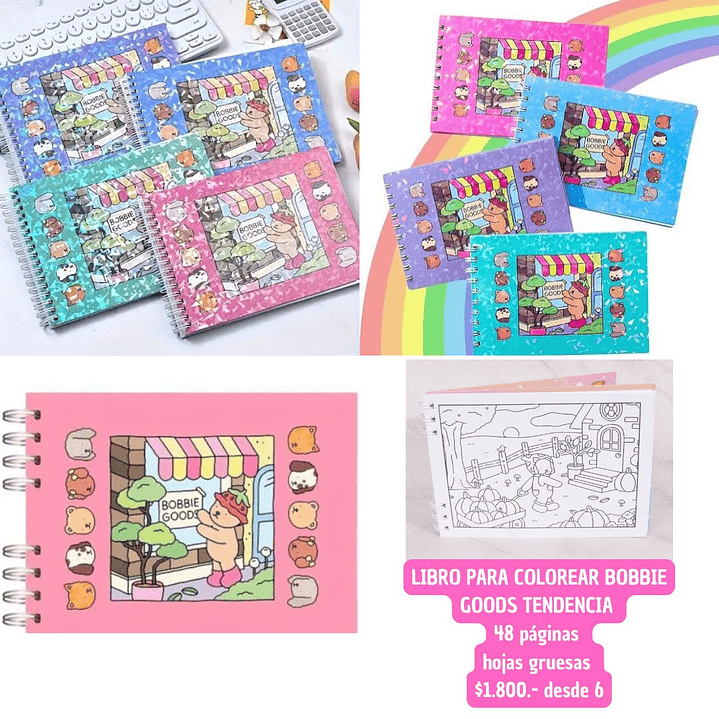 LIBRO PARA COLOREAR BOBBIE GOODS (6UNID) 1