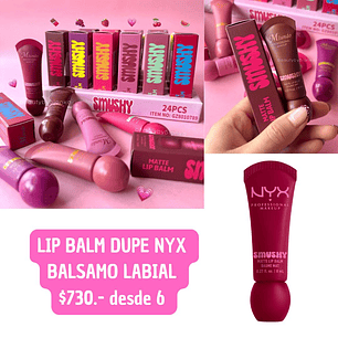 LIP BALM DUPE NYX (6UNID)
