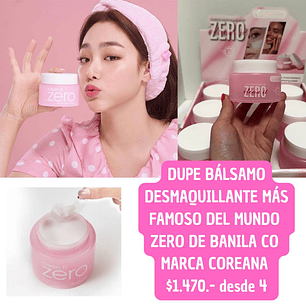 BALSAMO DESMAQUILLANTE DUPE ZERO (4UNID)