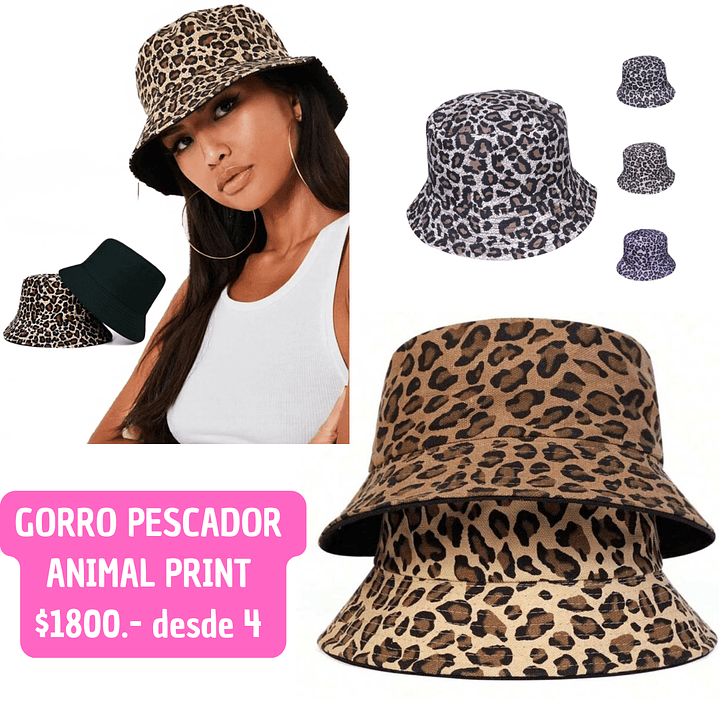 GORRITO TENDENCIA ANIMAL PRINT (4UNID) 1
