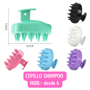 CEPILLO SHAMPOO MASAJEADOR (6UNID)