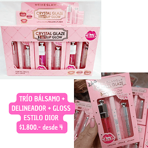 TRIO ESTILO DIOR + DELINEADOR (4UNID)