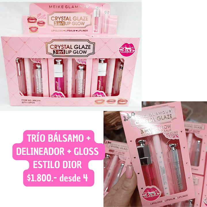 TRIO ESTILO DIOR + DELINEADOR (4UNID) 1