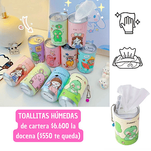 TOALLITAS HUMEDAS EN TARRO (DOCENA)