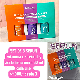 SET DE 3 SERUM BIOAQUA (3 SET)