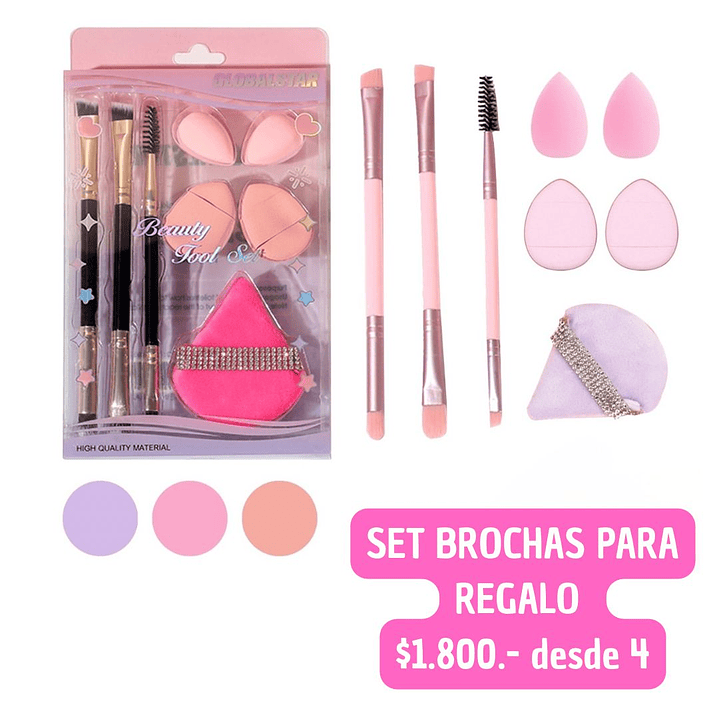 SET DE BROCHAS DE REGALO (4UNID) 1