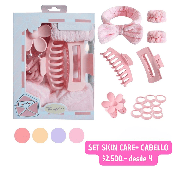 SET SKIN CARE + CABELLO (4 UNID) 1
