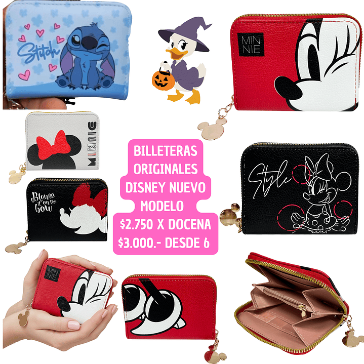 BILLETERAS ORIGINALES DISNEY (6UNID) 1