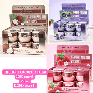 EXFOLIANTE 100& NATURAL (3UNID)