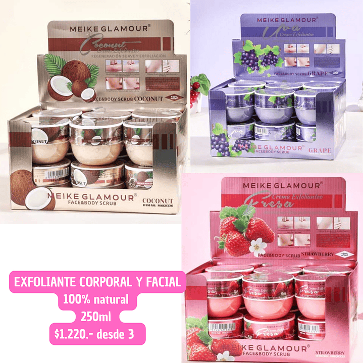 EXFOLIANTE 100& NATURAL (3UNID) 1