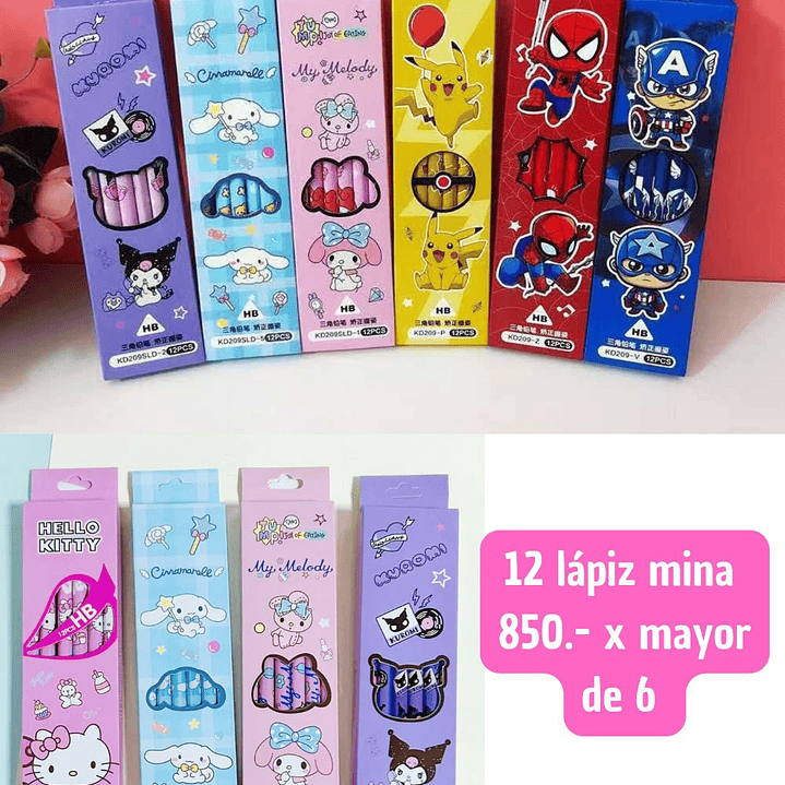 CAJA 12 LAPIZ MINA  (6UNID) 1