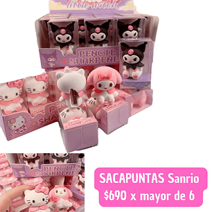 SACAPUNTAS SANRIO (6UNID)
