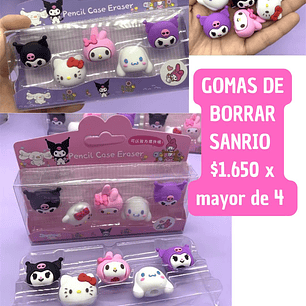 GOMA DE BORRAR SANRIO (4 PAQUETES)