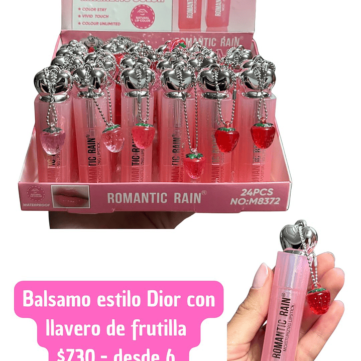 GLOSS ESTILO DIOR FRUTILLA (6UNID) 1