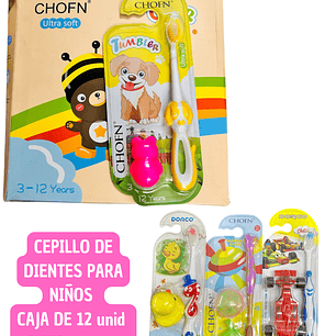 CEPILLO DE DIENTES PARA NIÑOS (DOCENA)