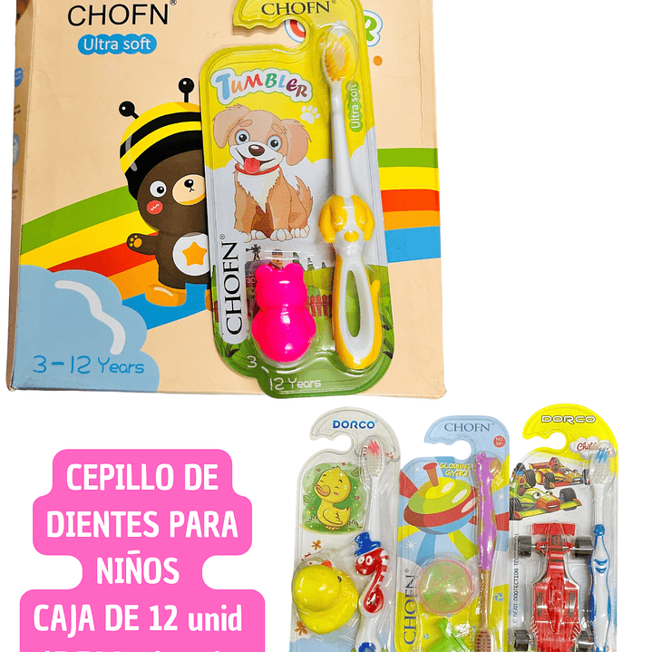 CEPILLO DE DIENTES PARA NIÑOS (DOCENA) 1