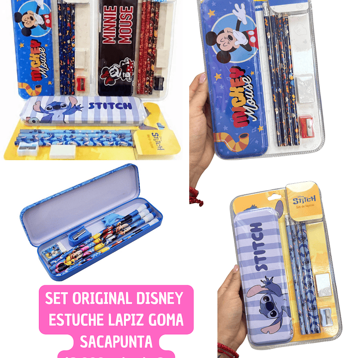 SET ESCOLAR ORIGINAL DISNEY (3UNID) 1