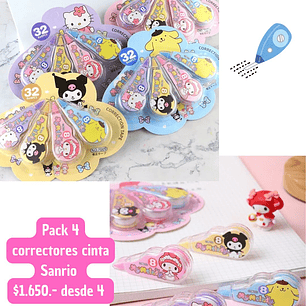PACK 4 CORRECTORES CINTA (4UNID)