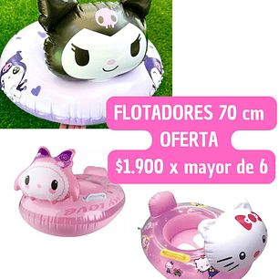 FLOTADORES SANRIO REMATE (6UNID)