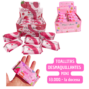TOALLITA DESMAQUILLANTE MINI (DOCENA)