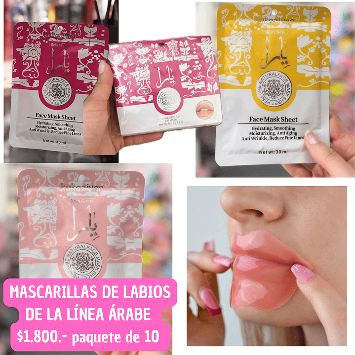 MASCARILLA PARA LABIOS (PAQUETE DE 10 ) 1