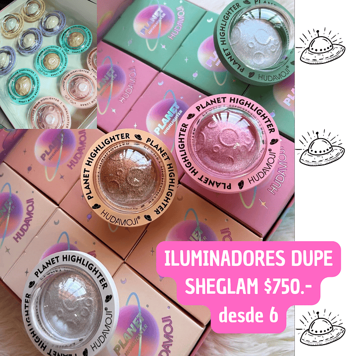 ILUMINADOR DUPE SHEGLAM (6UNID) 1