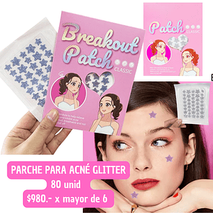PARCHE PARA ACNE GLITTER (6UNID)