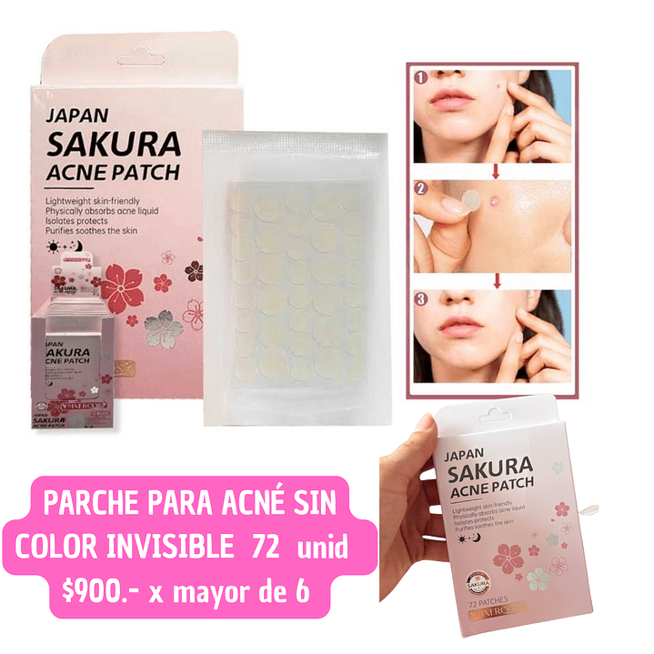 PARCHE PARA ACNE INVISIBLE JAPAN  (6UNID) 1