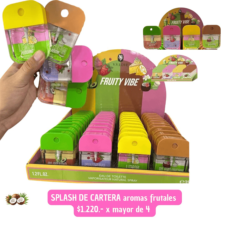 SPLASH DE CARTERA AROMAS FRUTALES (4UNID) 1