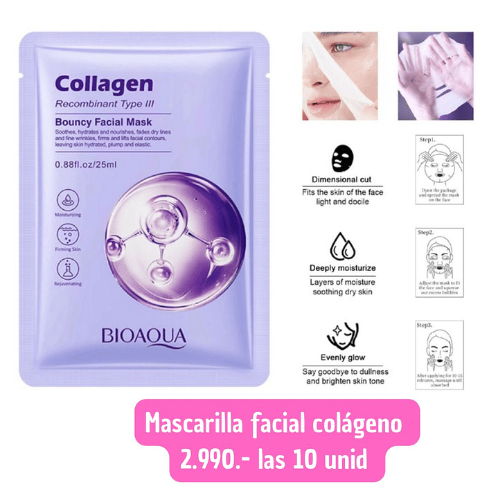 MASCARILLA DE COLAGENO (10UNID) 1