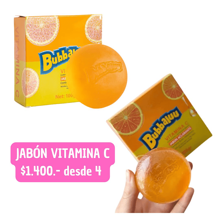 JABON VITAMINA C BUBBALUU (4UNID) 1