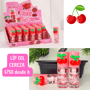 LIP OIL CEREZA (6UNID)