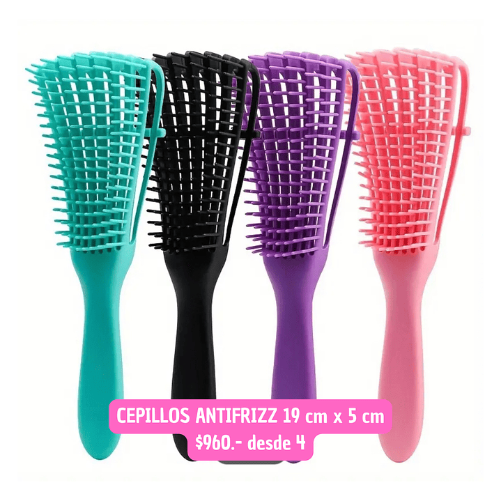 CEPILLO ANTIFRIZZ 19CM X 5 CM (4UNID) 1