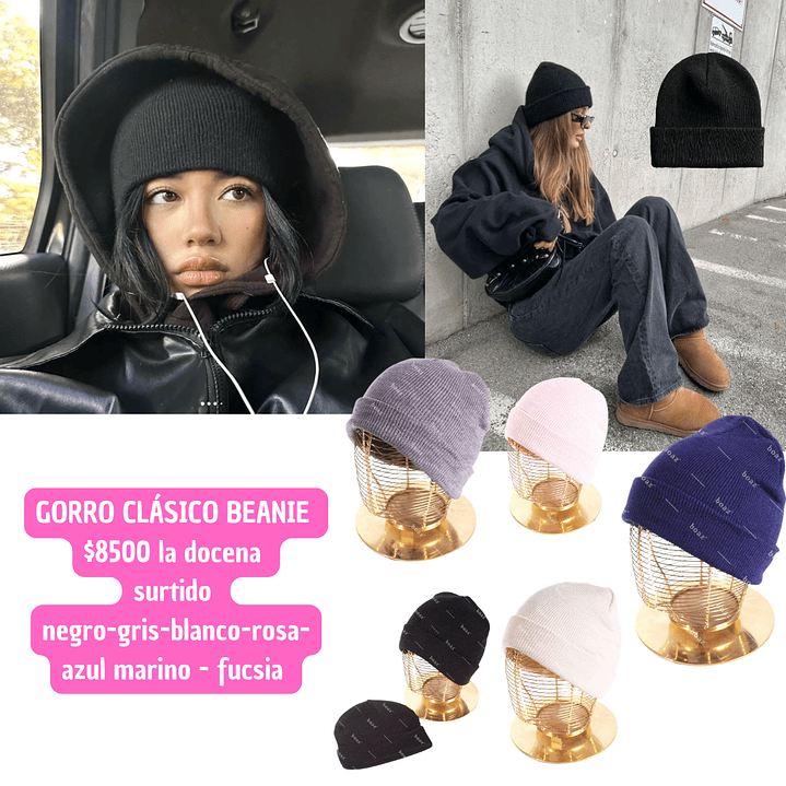 GORROS BEANIE (DOCENA) 1
