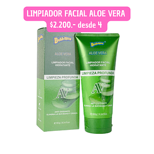 LIMPIADOR FACIAL ALOE VERA BUBBALUU (4UNID)