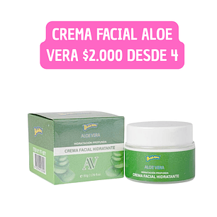 CREMA FACIAL ALOE VERA BUBBALUU (4UNID)