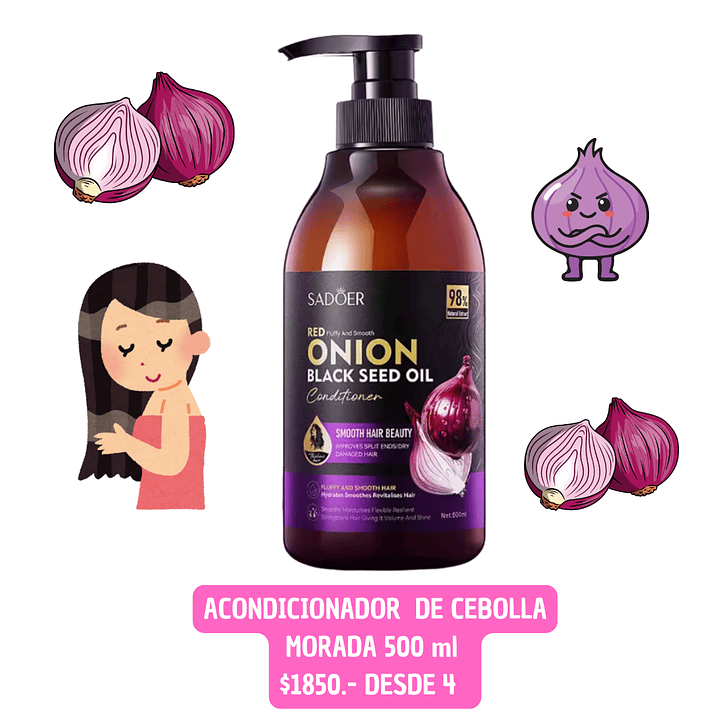ACONDICIONADOR CEBOLLA MORADA (4 UNID) 1