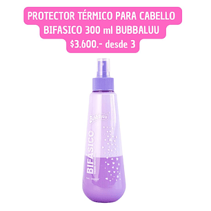 TERMOPROTECTOR CABELLO BIFASICO BUBBALUU  (3UNID)
