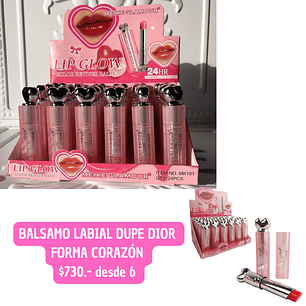 BALSAMO LABIAL DUPE DIOR (6UNID)