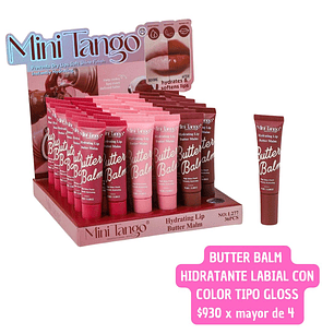 HIDRATANTE LABIAL CON COLOR ESTILO GLOSS (4UNID)