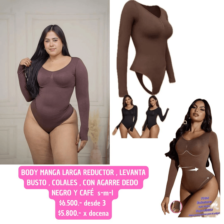 BODY REDUCTOR NEGRO Y CAFE  (3UNID) 1