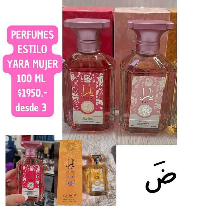 PERFUMES ESTILO YARA 100 ML (3UNID) 1